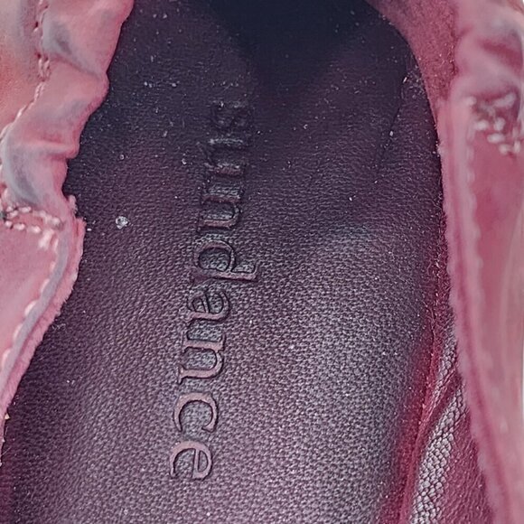 SUNDANCE Viviane Burnished Leather Ballet Flat Slip On Pink - Picture 4 of 10